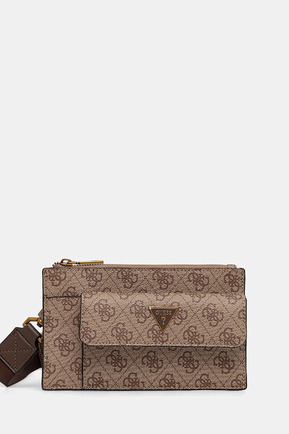 Guess mala torba za muškarce od imitacije kože MILANO bež HMMILO.P6391
