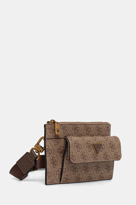 Guess mala torba za muškarce od imitacije kože MILANO HMMILO.P6391 bež AW26