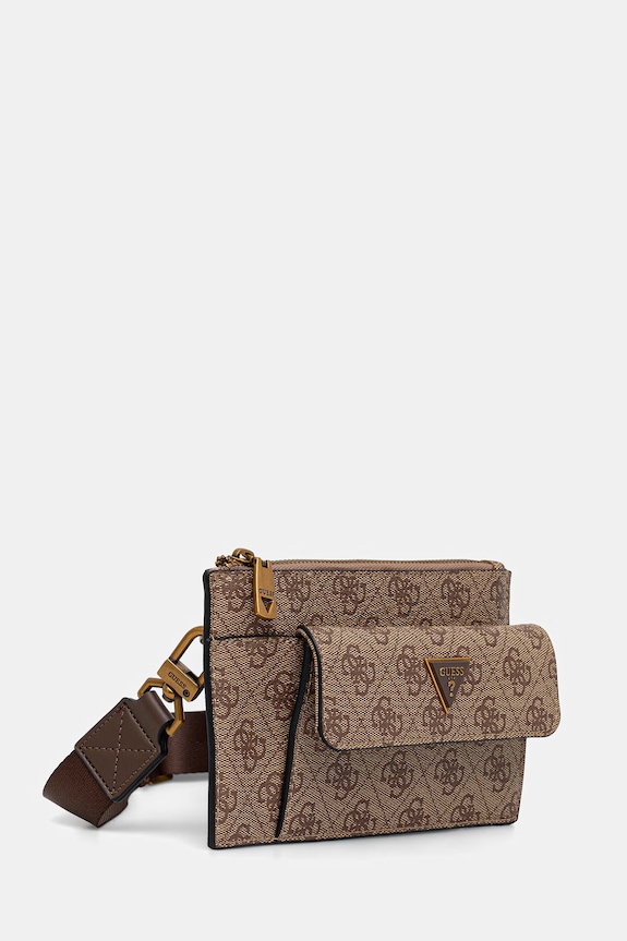Guess mala torba za muškarce od imitacije kože MILANO HMMILO.P6391 bež AW26