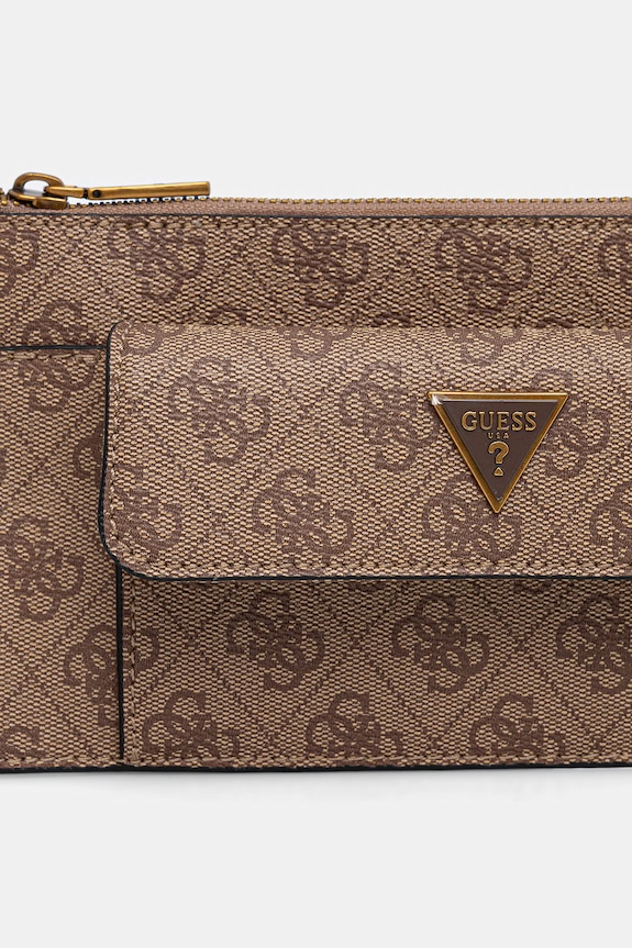Guess mala torba za muškarce od imitacije kože MILANO bež HMMILO.P6391