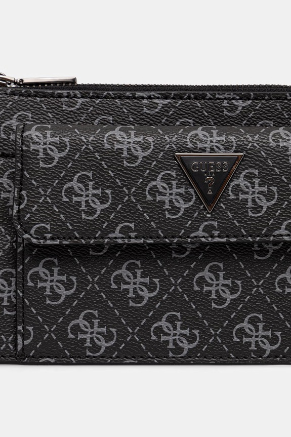 Guess mala torba za muškarce od imitacije kože MILANO crna HMMILO.P6391