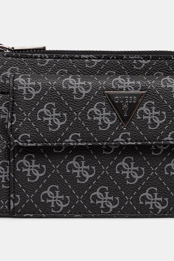 Guess mala torba za muškarce od imitacije kože MILANO crna HMMILO.P6391
