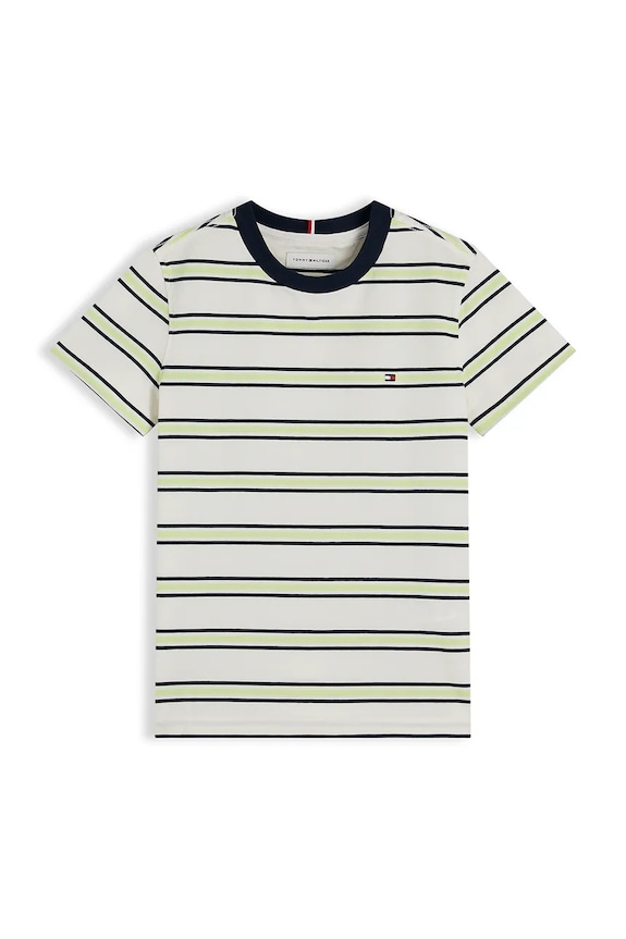 Tommy Hilfiger tričko detské bavlnené KB0KB06879.128.176.9BY2 biela AW26