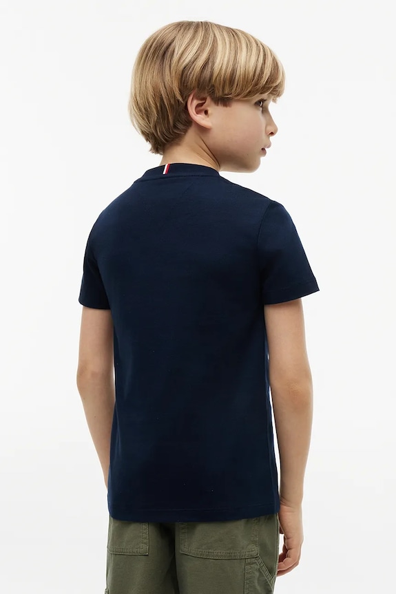 Tommy Hilfiger T-shirt dziecięcy bawełniany granatowy KB0KB10590.104.122.9BY2