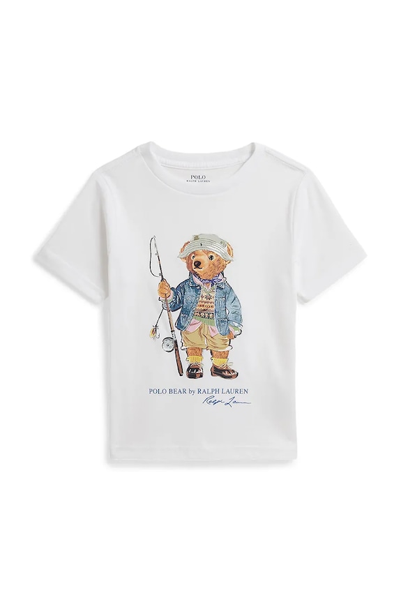 Polo Ralph Lauren t-shirt παιδικό βαμβακερό λευκό 322B18890003