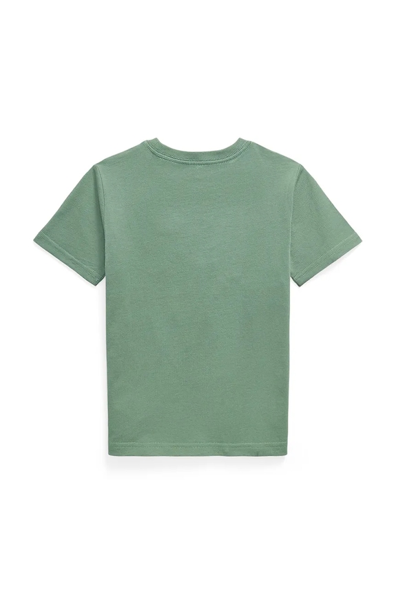 Polo Ralph Lauren kratka majica otroška bombažna 322970333503 zelena AW26