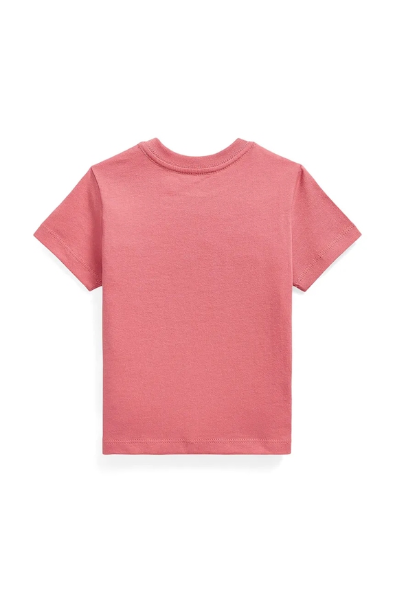 Polo Ralph Lauren t-shirt βρεφικό βαμβακερό 320B18890001 ροζ AW26