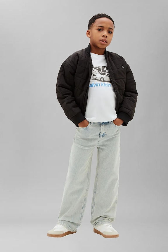 Calvin Klein Jeans tričko dětské bavlněné LVCKTJA44B.128.176.9BY2