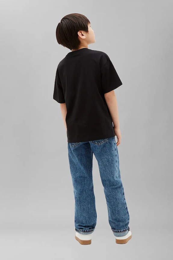 CHLAPEC Calvin Klein Jeans tričko dětské bavlněné LVCKTJA44B.128.176.9BY2 černá