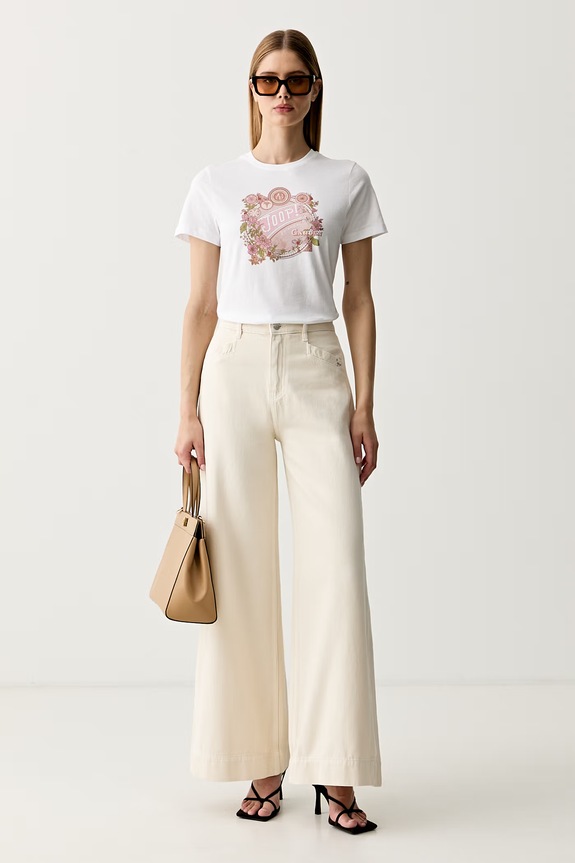 Joop! T-shirt damski bawełniany 30103779 biały AW26