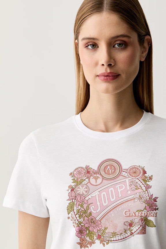 Joop! T-shirt damski bawełniany biały 30103779