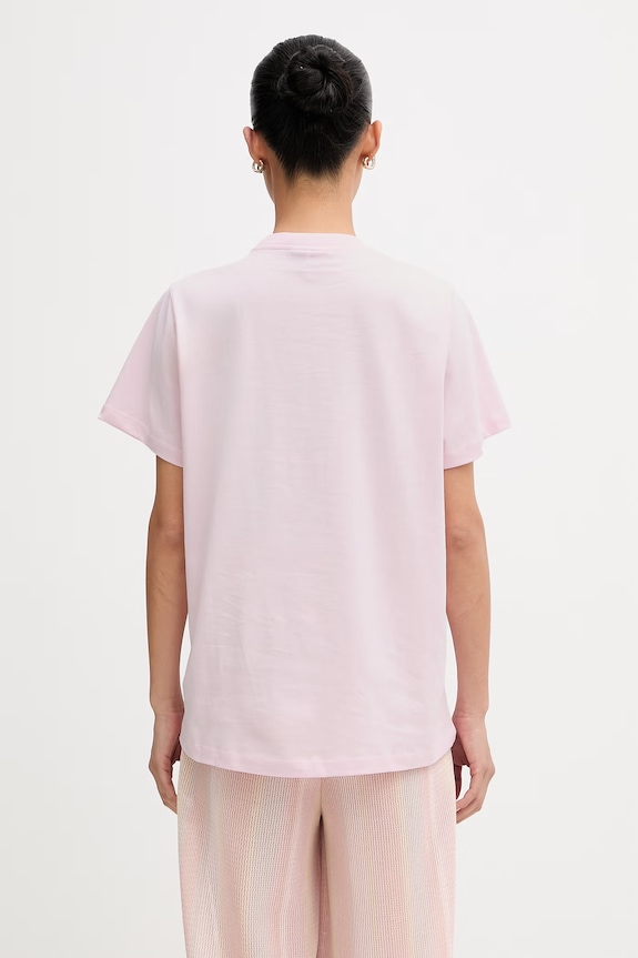Odzież GANNI T-shirt bawełniany damski A1050197 różowy