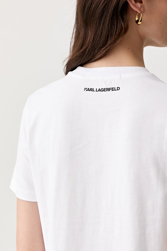 Karl Lagerfeld T-shirt damski bawełniany B3W17069