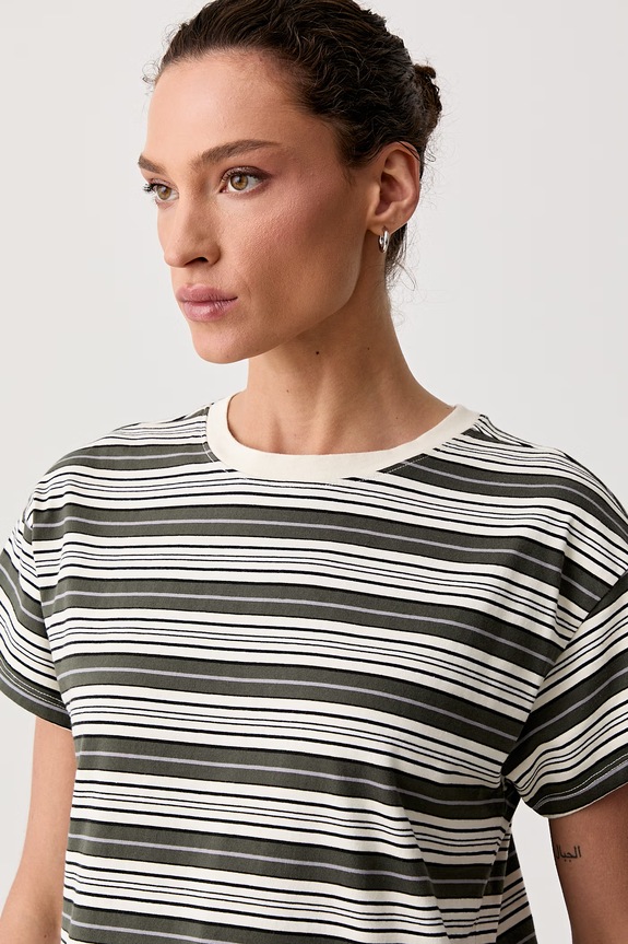 rag & bone T-shirt damski bawełniany Kelly zielony RE8725FT3KW