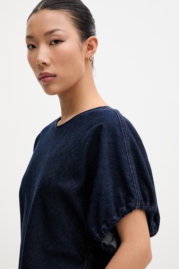 Rag & Bone blúzka dámska rifľová Laura tmavomodrá RJ6226PSUOC