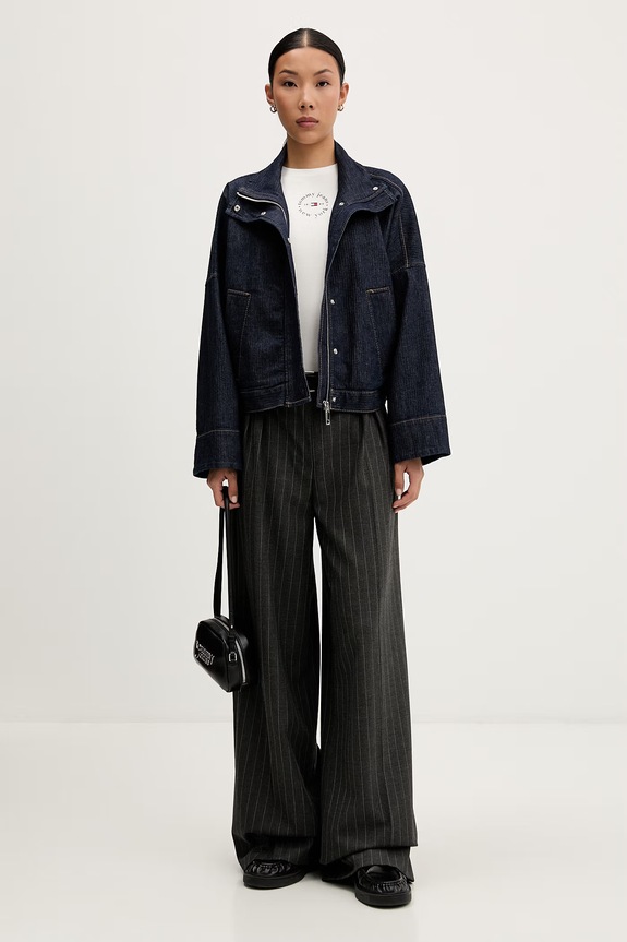 Tommy Jeans tričko dámské bavlněné s elastanem DW0DW22807 béžová AW26