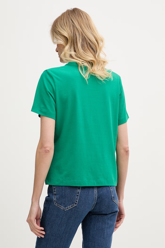 Ρούχα Tommy Hilfiger t-shirt γυναικείο με βαμβάκι WW0WW49941 πράσινο