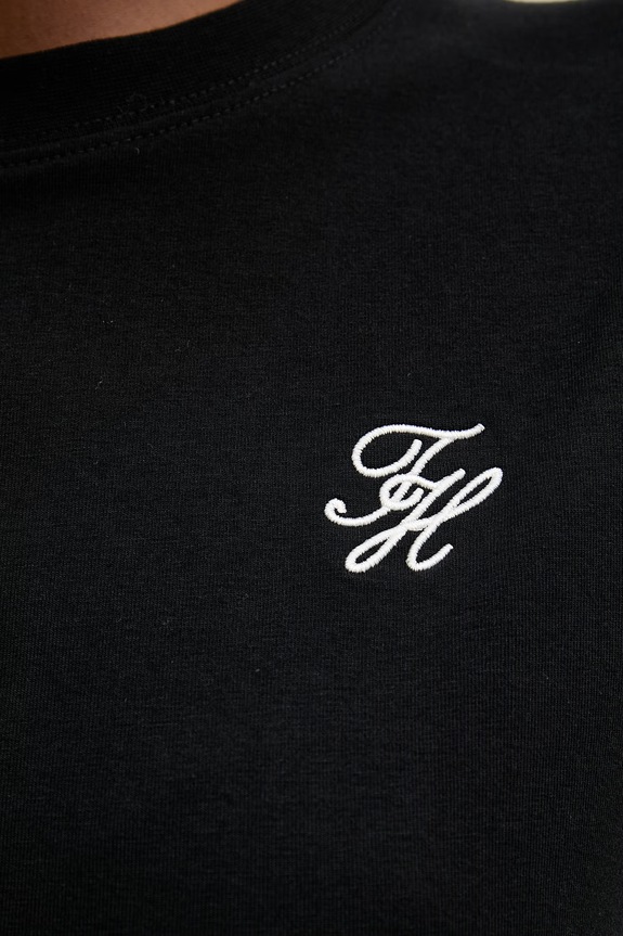 Tommy Hilfiger тениска дамска с памук WW0WW49941 черен