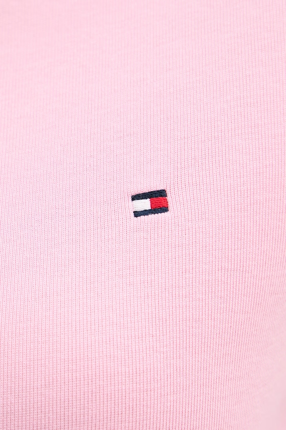 Tommy Hilfiger longsleeve de damă din bumbac WW0WW49928 roz