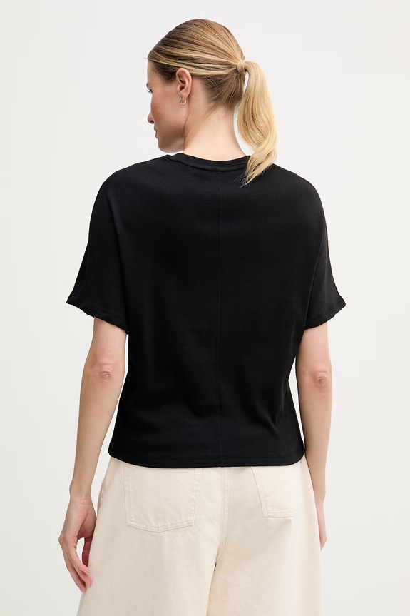 Îmbrăcăminte Tommy Hilfiger tricou pentru femei, din bumbac WW0WW49926 negru