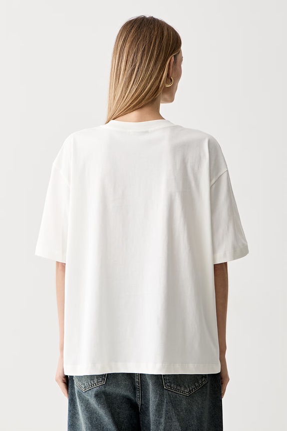 Odzież Farm Rio T-shirt damski bawełniany 356426 beżowy