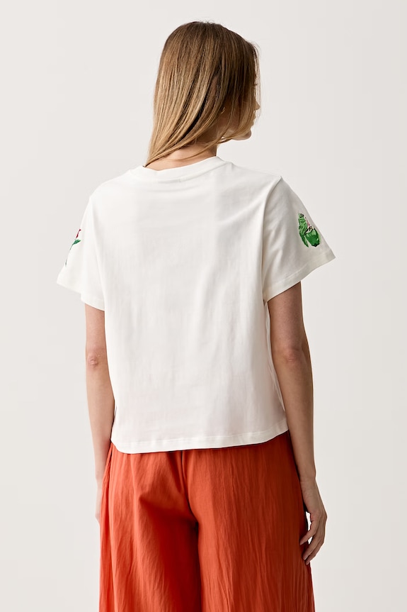 Odzież Farm Rio T-shirt męski bawełniany 356417 beżowy