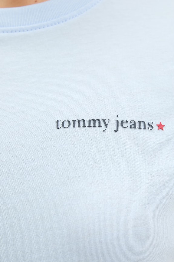 Tommy Jeans tricou pentru femei, din bumbac DW0DW23479 albastru