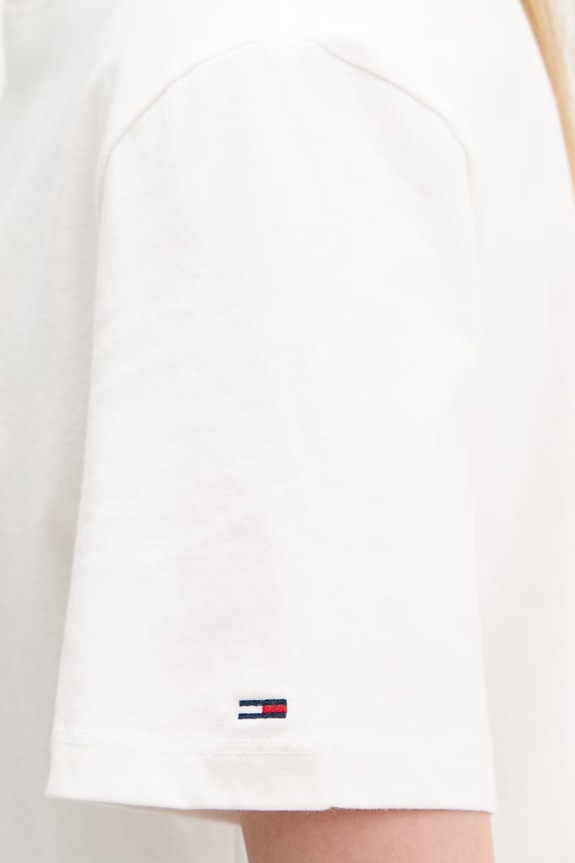 Tommy Jeans T-shirt damski bawełniany DW0DW23159 biały