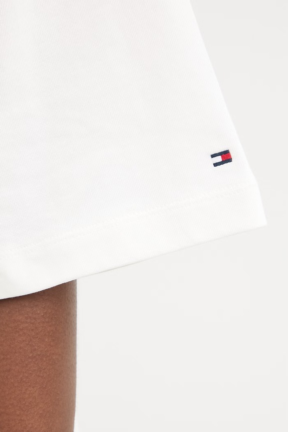 Tommy Hilfiger oversize majica kratkih rukava ženska pamučna WW0WW50940 bež