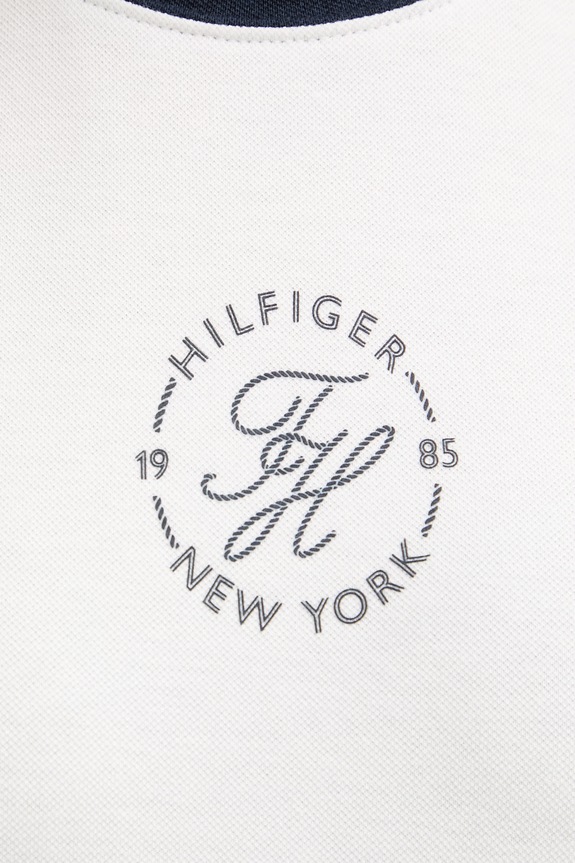 Tommy Hilfiger t-shirt γυναικείο με lyocell WW0WW50032 λευκό