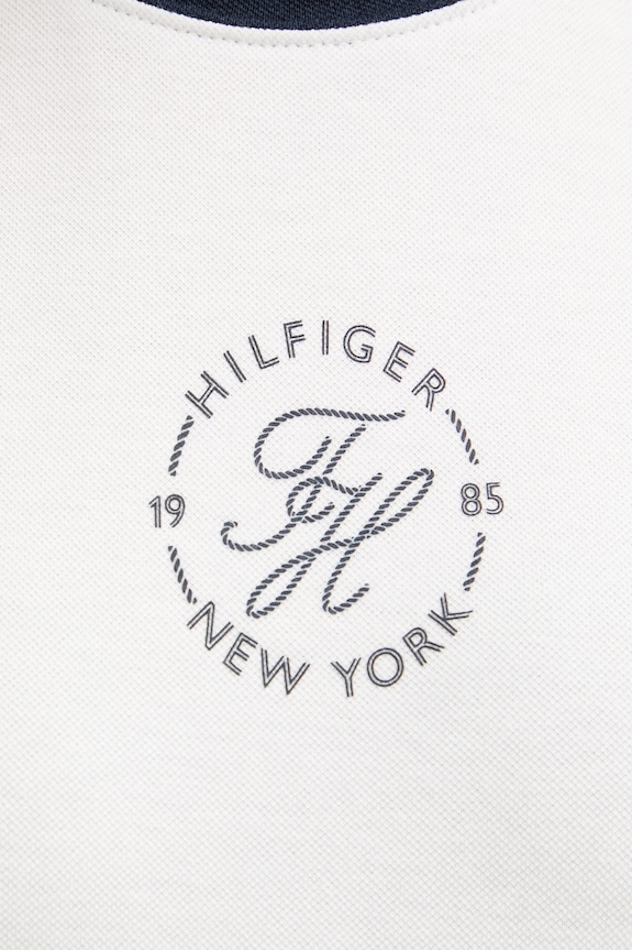 Tommy Hilfiger t-shirt γυναικείο με lyocell WW0WW50032 λευκό