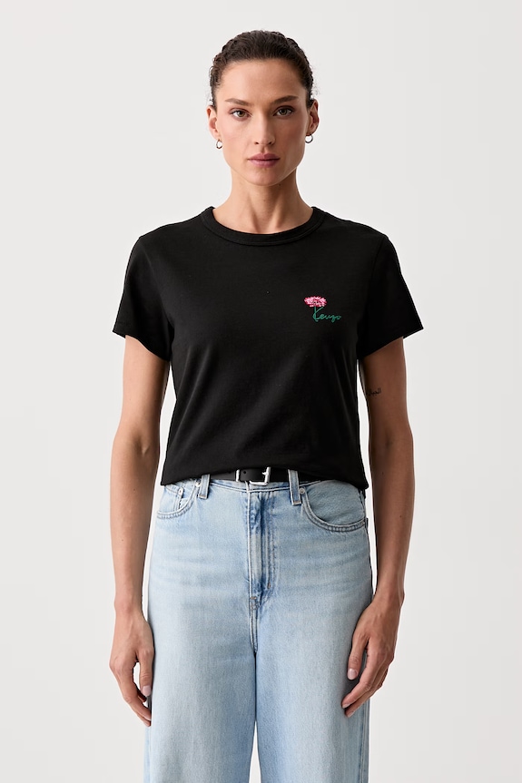 Kenzo tričko dámske bavlnené čierna FG62TS2714SG
