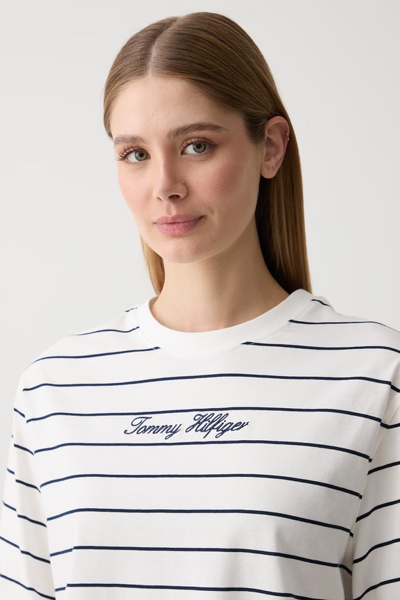Tommy Hilfiger tričko dámske bavlnené biela WW0WW50948