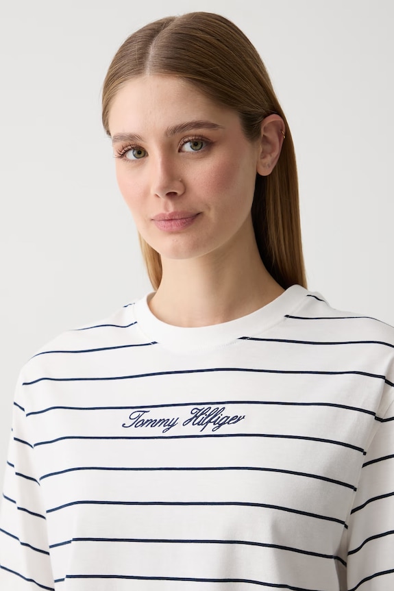 Tommy Hilfiger tričko dámske bavlnené biela WW0WW50948
