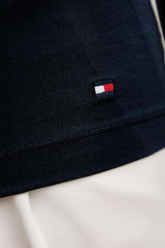 Tommy Hilfiger top ženski bombažni z elastanom WW0WW50947