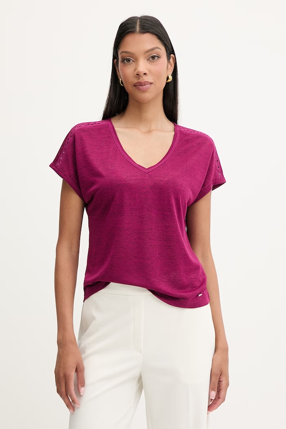 Morgan T-shirt damski DSAMIR fioletowy 261.DSAMIR
