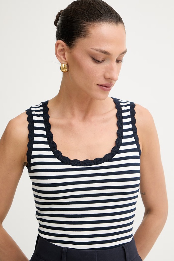 Morgan top damski z wiskozą DNAVY granatowy 261.DNAVY