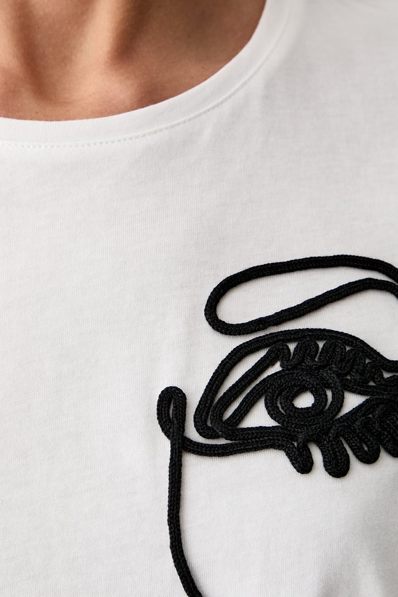Morgan T-shirt damski bawełniany DJOJO 261.DJOJO biały