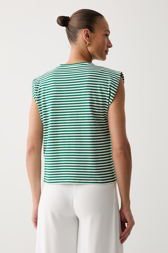 Odzież Morgan T-shirt damski bawełniany DCRUISE 261.DCRUISE zielony