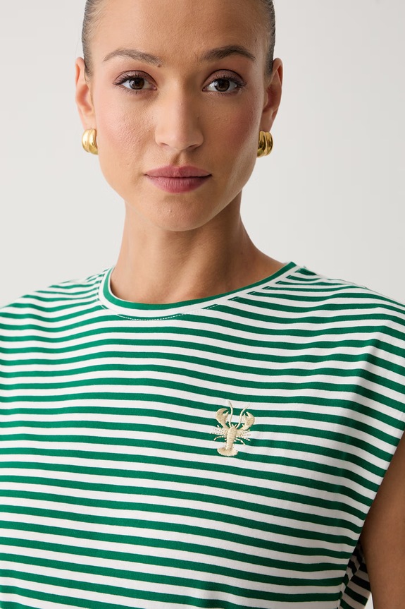 Morgan T-shirt damski bawełniany DCRUISE zielony 261.DCRUISE