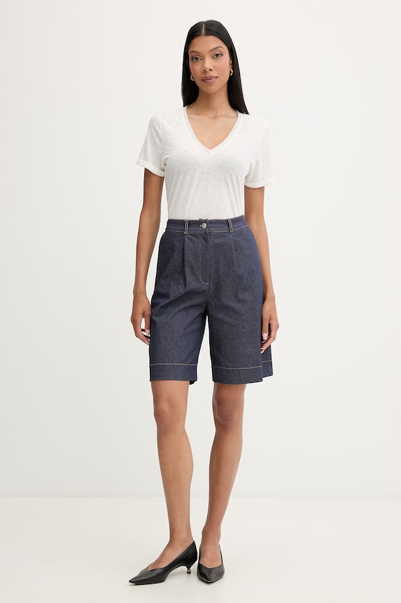 Morgan T-shirt damski z lnem DAMA 261.DAMA biały AW26