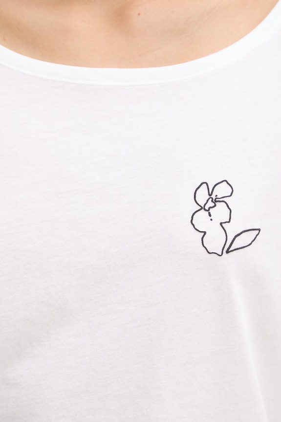 Marc O'Polo T-shirt damski bawełniany 5000014378 biały