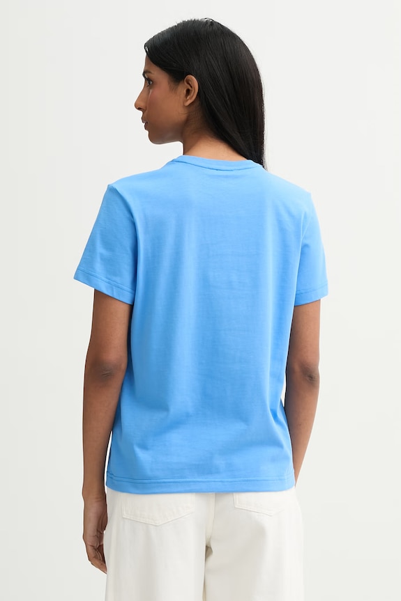 Ρούχα Calvin Klein T-shirt γυναικείο βαμβακερό LV044G200G μπλε