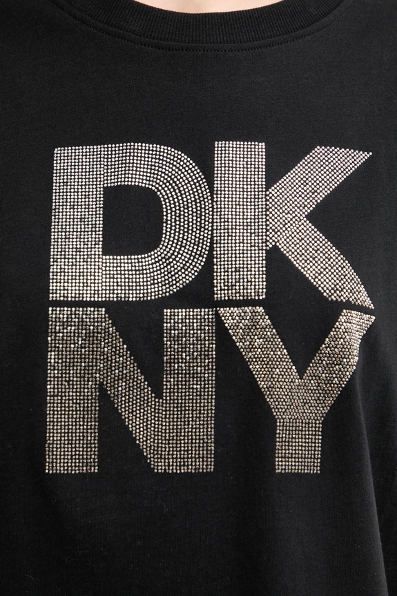 DKNY T-shirt damski bawełniany DP6T1731 czarny