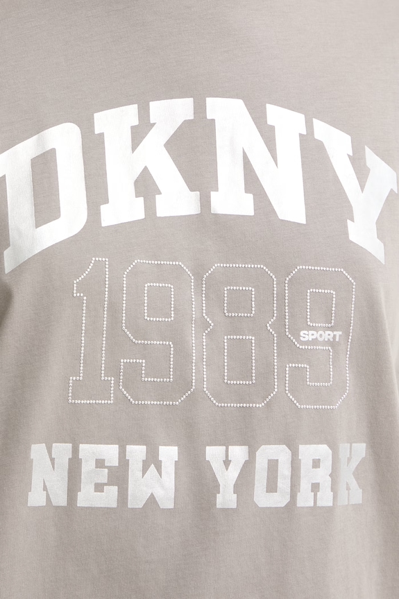DKNY T-shirt damski bawełniany DP6T1580 beżowy