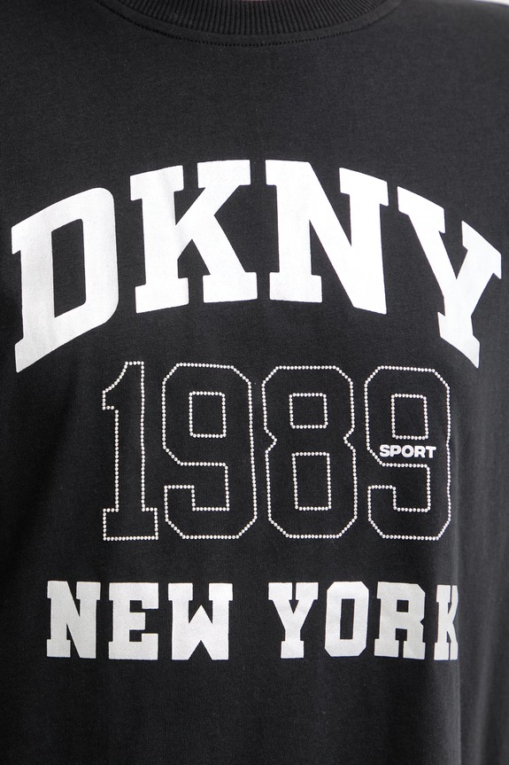 DKNY T-shirt damski bawełniany DP6T1580 czarny