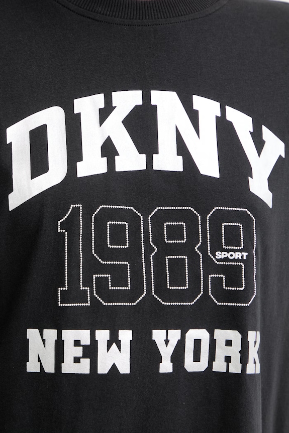 DKNY T-shirt damski bawełniany DP6T1580 czarny