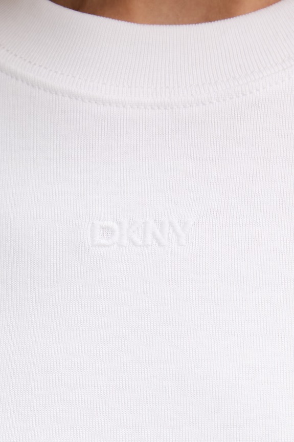 DKNY top damski bawełniany DJ6T1788 biały
