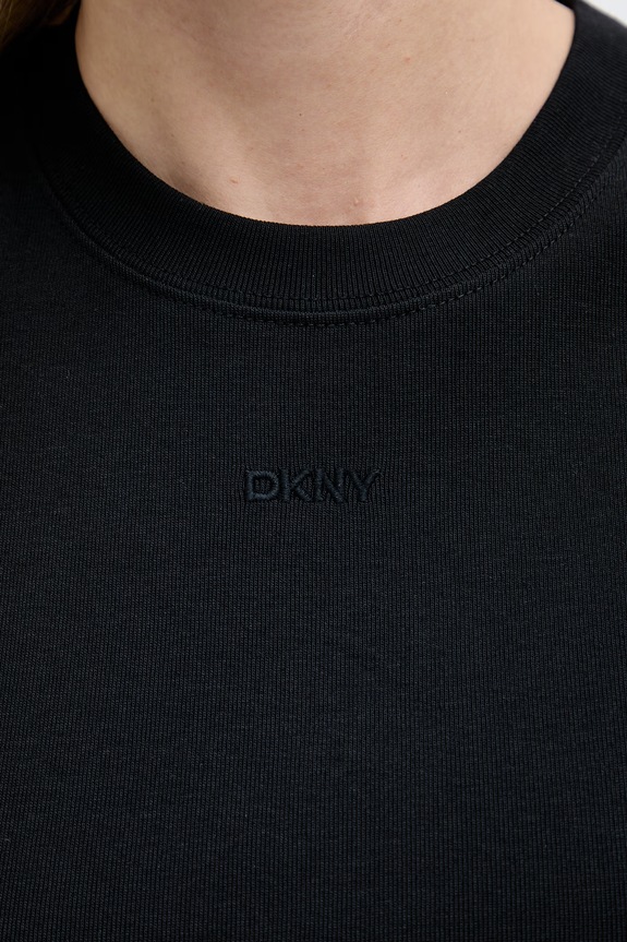 DKNY top damski bawełniany DJ6T1788 czarny