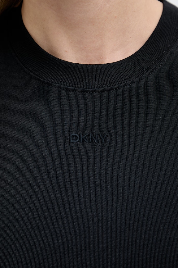 DKNY top damski bawełniany DJ6T1788 czarny